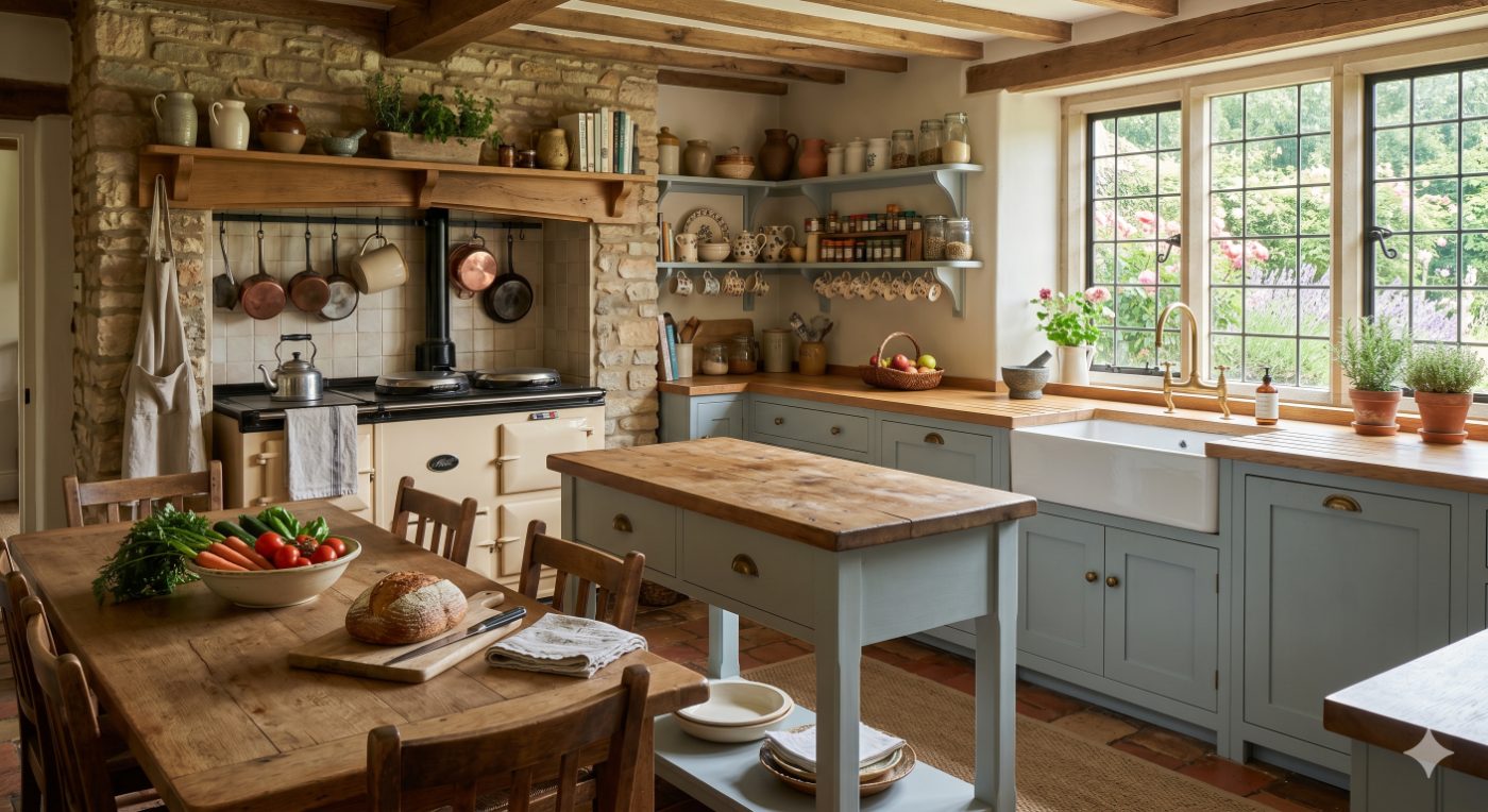 Traditional country house kitchen